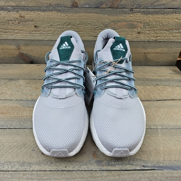 adidas X_PLRBOOST Men's Running Shoes Grey/Collegiate Green - Picture 4 of 12